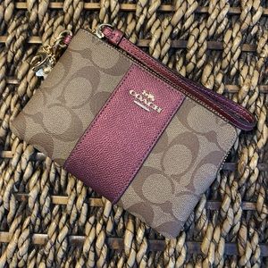 Coach Corner Zip Wristlet (New with Tags!)